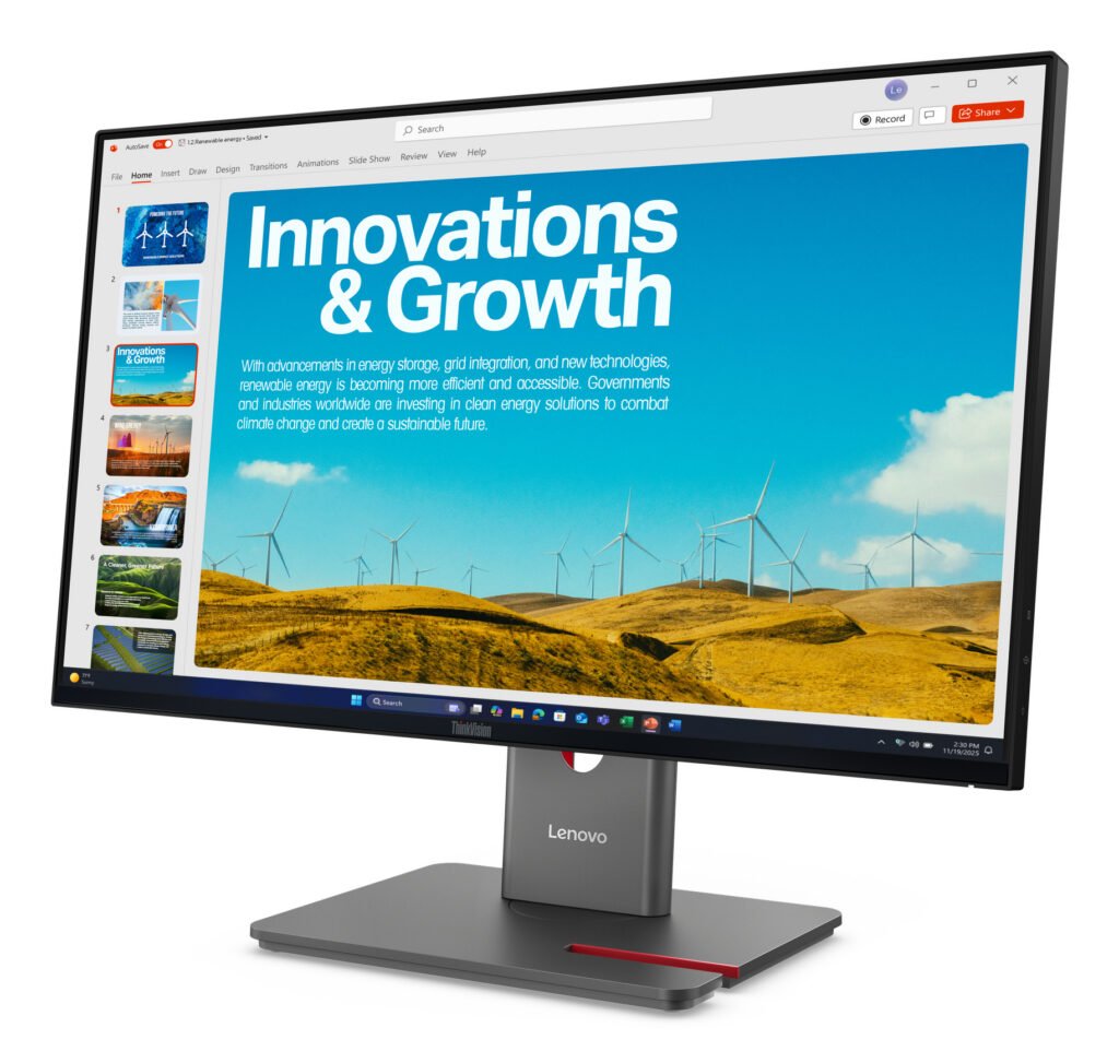 Lenovo ThinkVision P24QD-40 Monitor – 23.8" Wide Quad HD