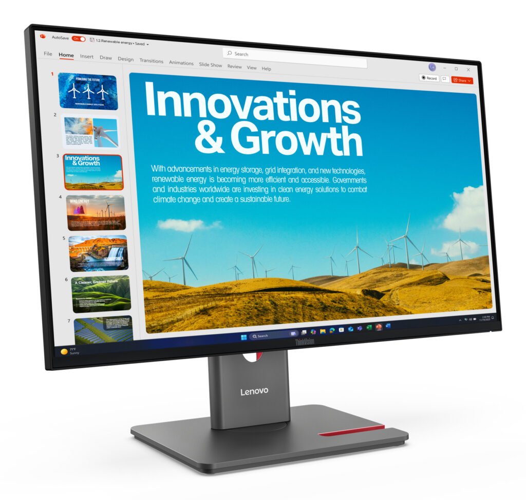 Lenovo ThinkVision P24QD-40 Monitor – 300 nits · 99%