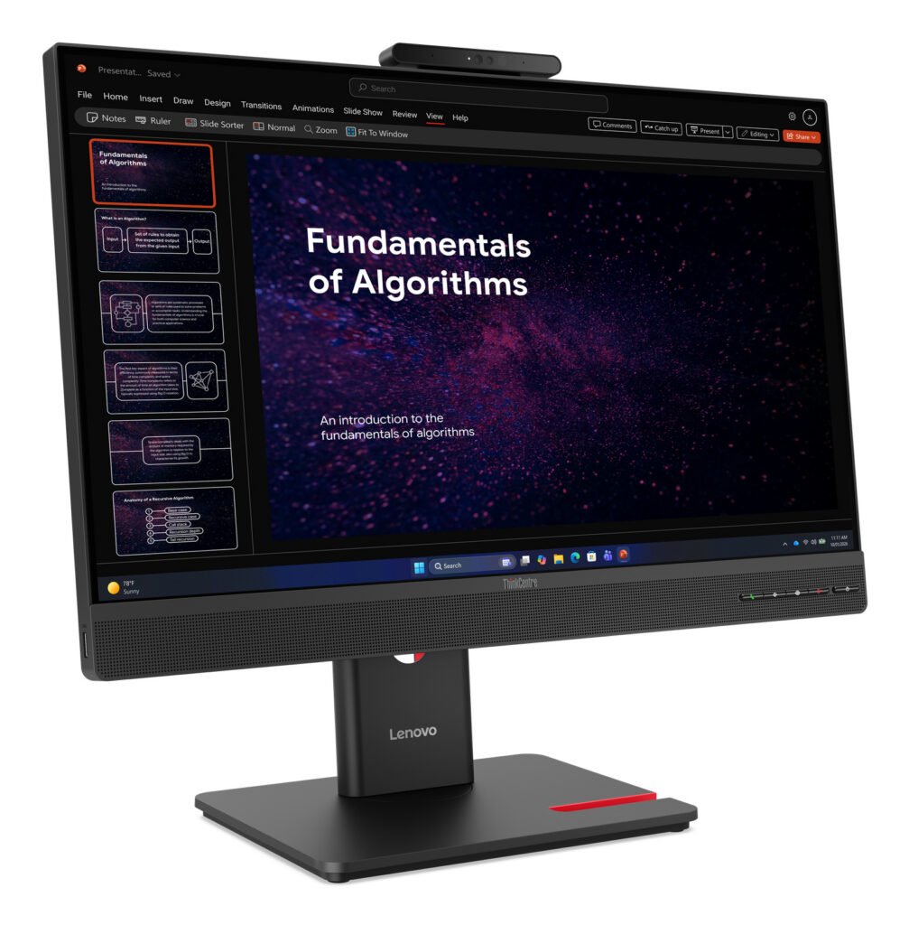 Lenovo ThinkCentre TIO24 Gen6 Monitor – Plug in and go