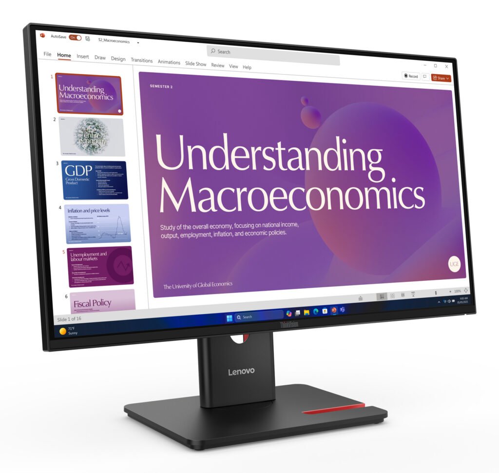 Lenovo ThinkVision T24D-40 Monitor – Plug in and go