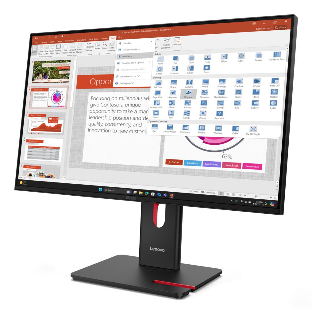 Lenovo ThinkVision T27-40 Monitor – 300 nits · 99%