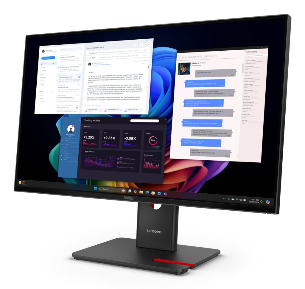 Lenovo ThinkVision T27UD-40 Monitor – 350 nits · 99%