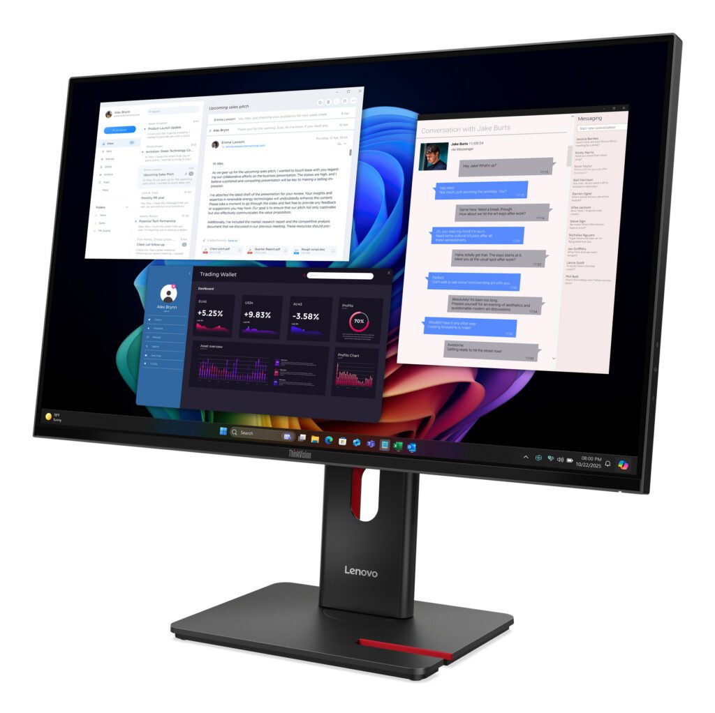 Lenovo ThinkVision T27UD-40 Monitor – Plug in and go